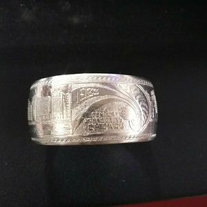 1935 World's Fair Silver Cuff Bracelet